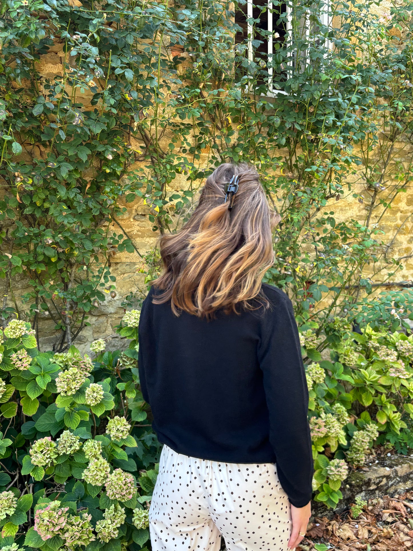 Cardigan noir – 100% laine – Fabriqué en Italie