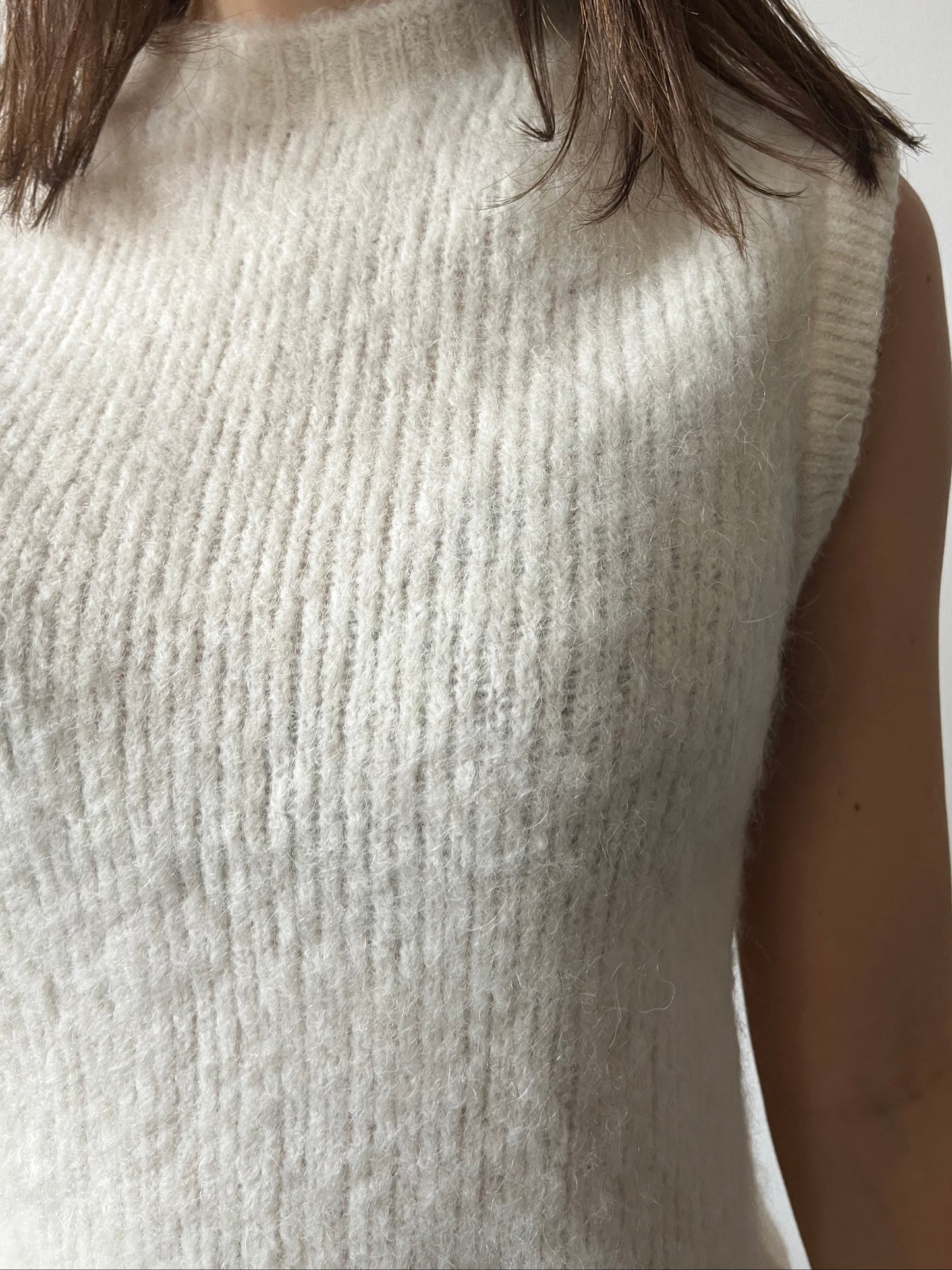 Pull femme maille alpaga laine vierge beige naturel – mode éthique taille unique – Rouge Garance