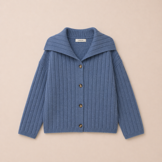Cardigan en maille côtelée
