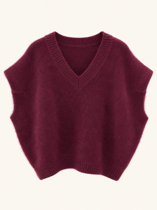 Pull sans manches oversize – 81 % kid mohair