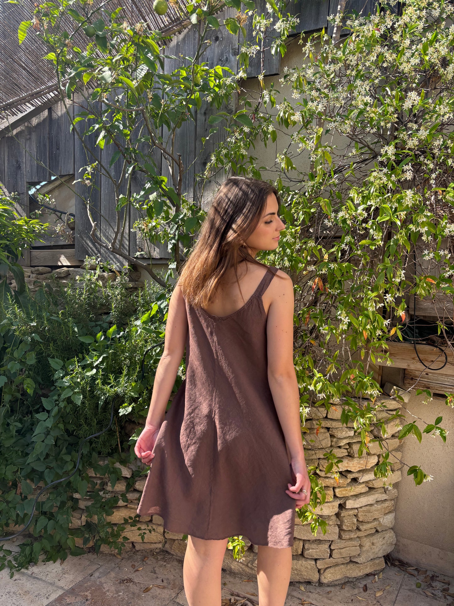 Robe midi en lin