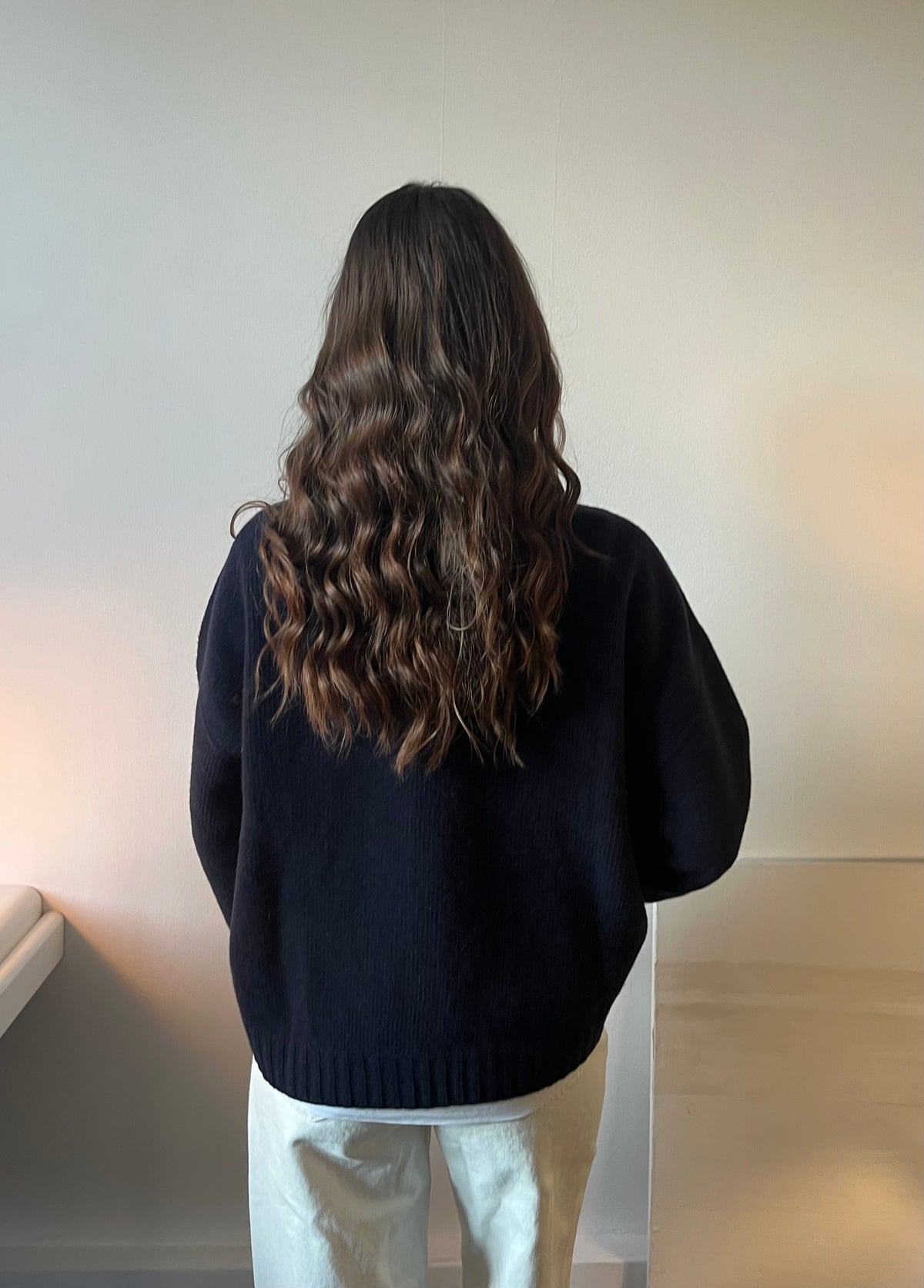Pull bleu marine – 100% laine mérinos superfine