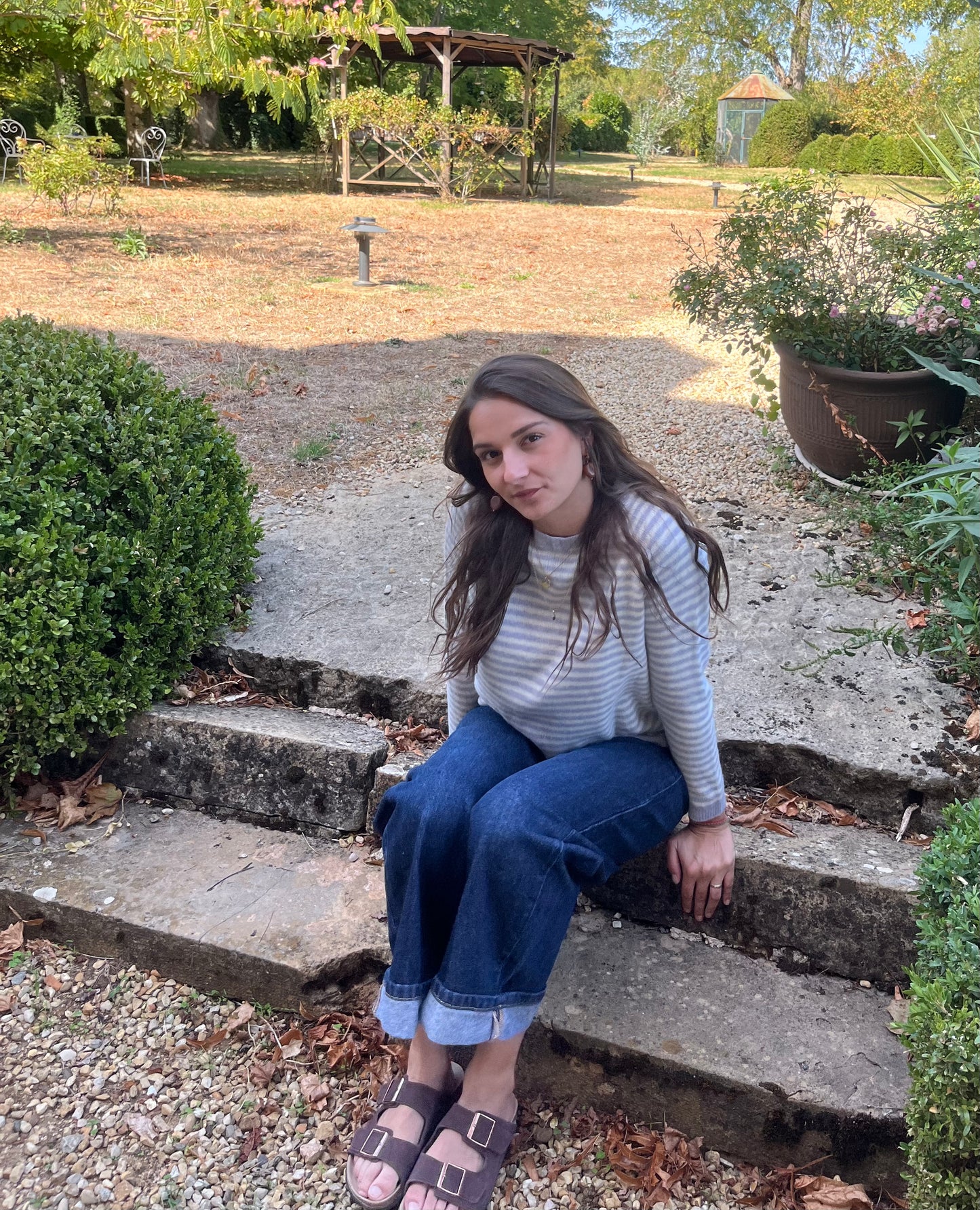 Pull rayé – 100% laine mérinos – Fabriqué en Italie