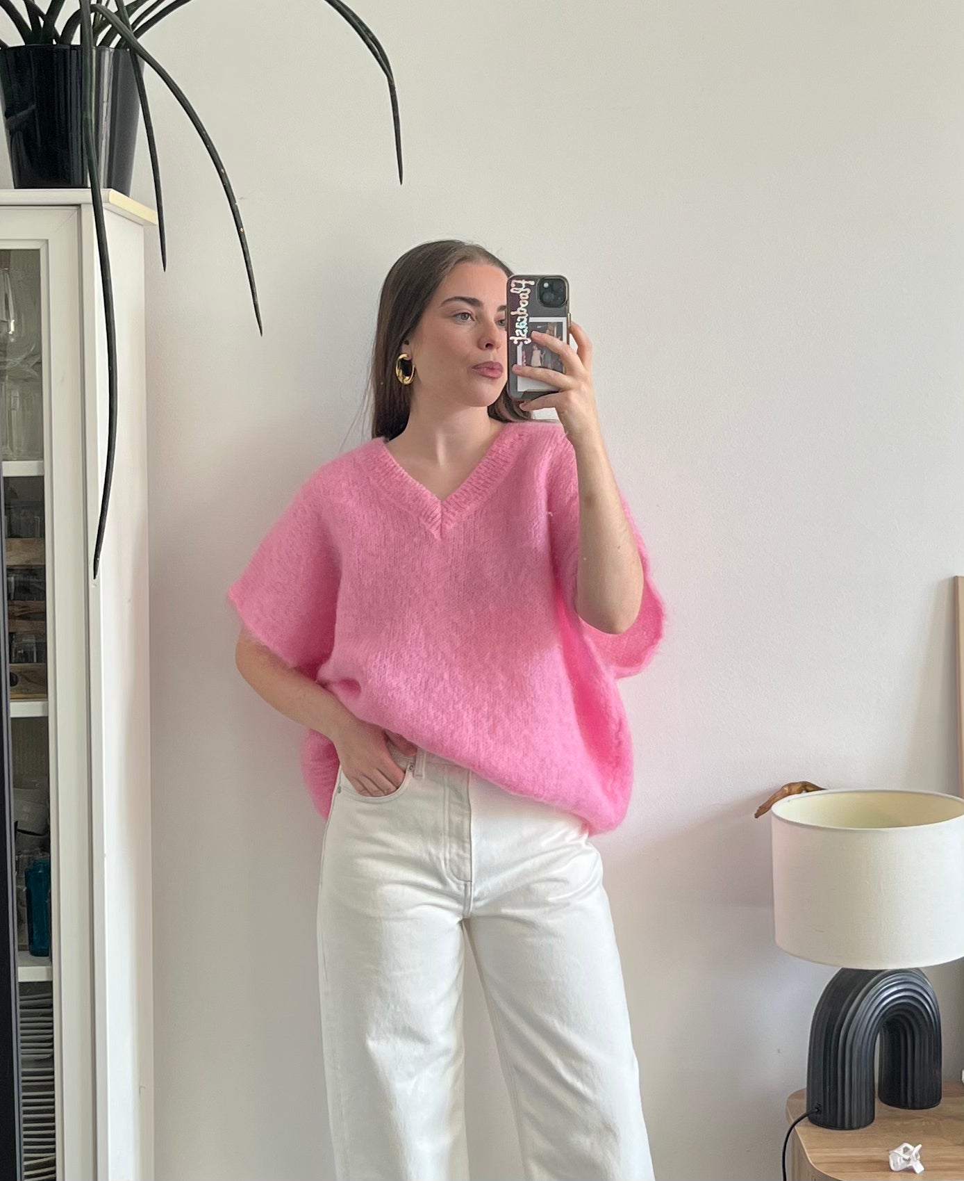 Pull sans manches 81% kid mohair – Coupe oversize