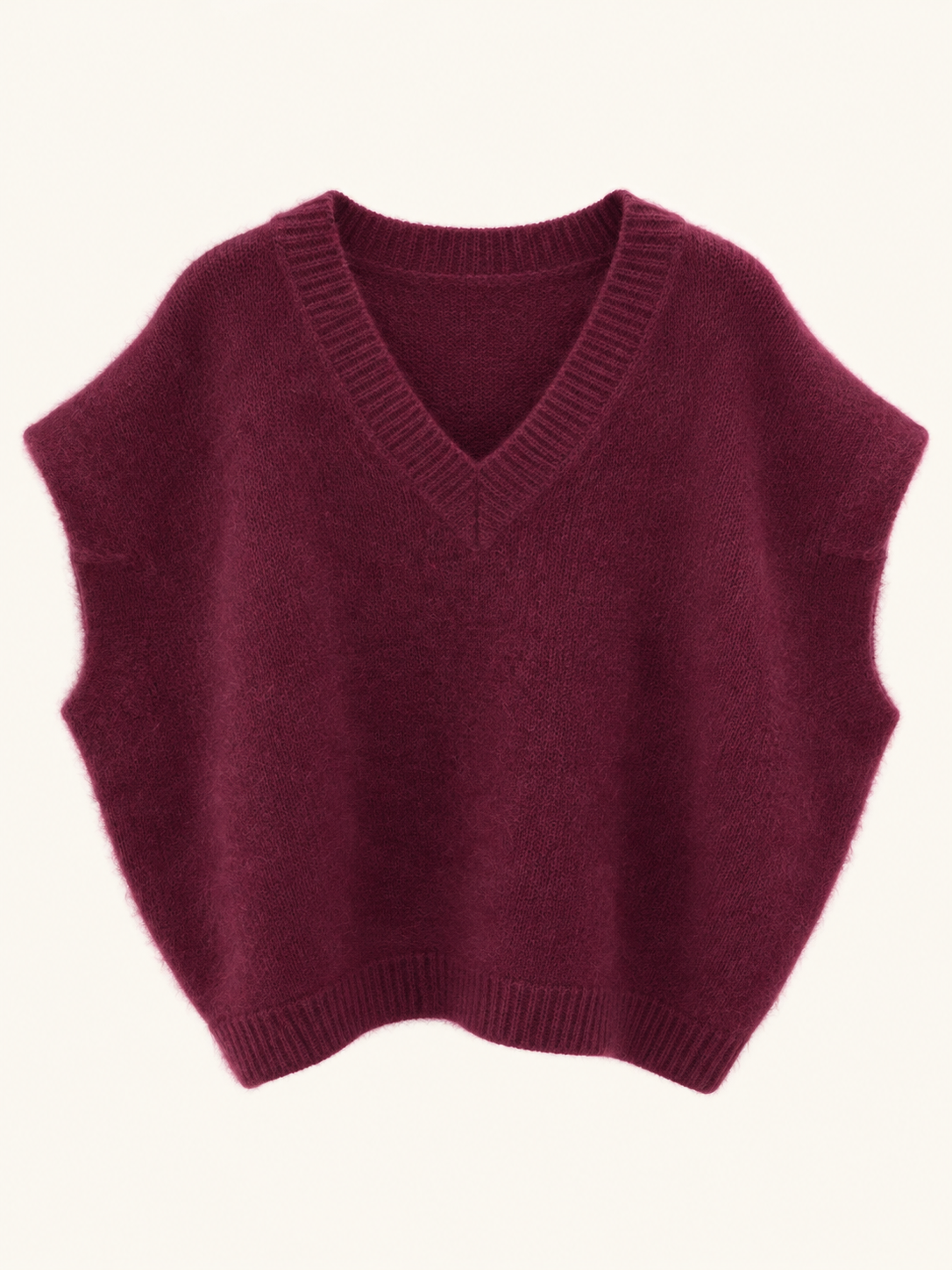 Pull sans manches oversize – 81 % kid mohair