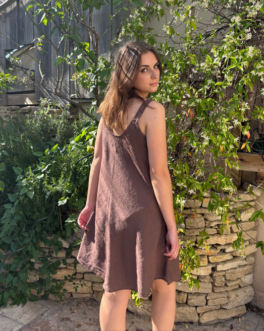 Robe midi en lin