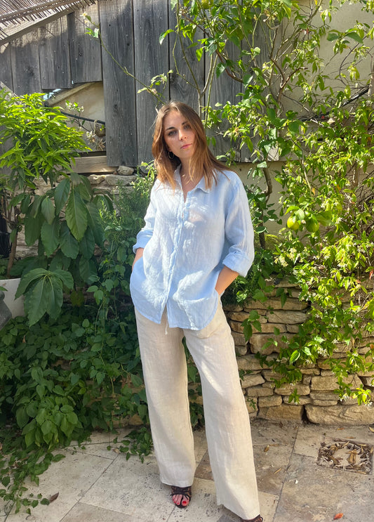 Pantalon fluide en lin