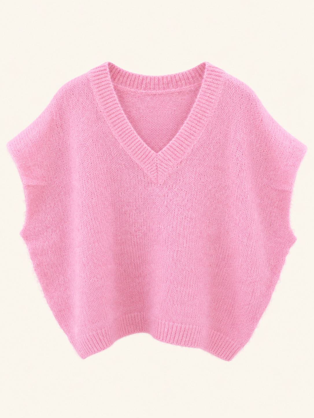 Pull sans manches oversize – 81 % kid mohair