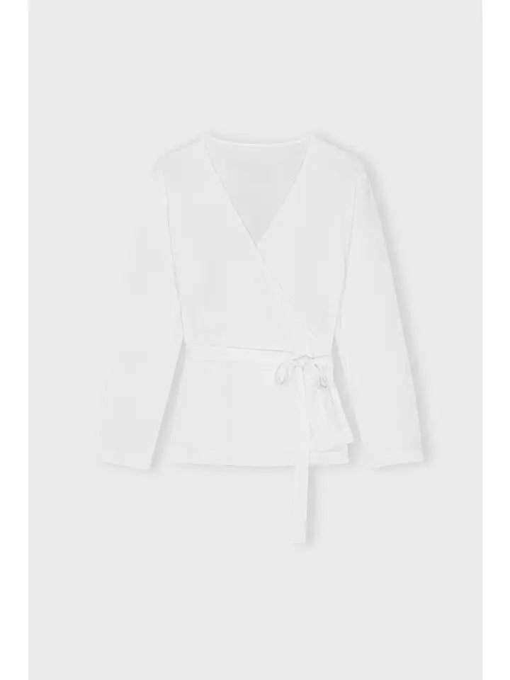 Haut femme cache-cœur 100% coton biologique – fabrication portugaise