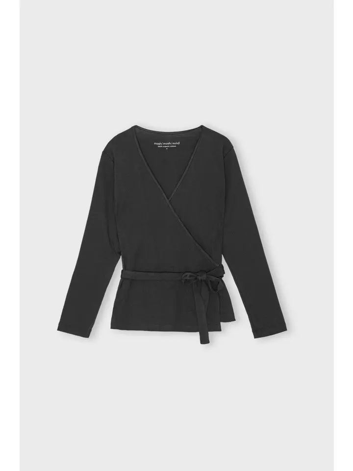 Haut femme cache-cœur 100% coton biologique – fabrication portugaise